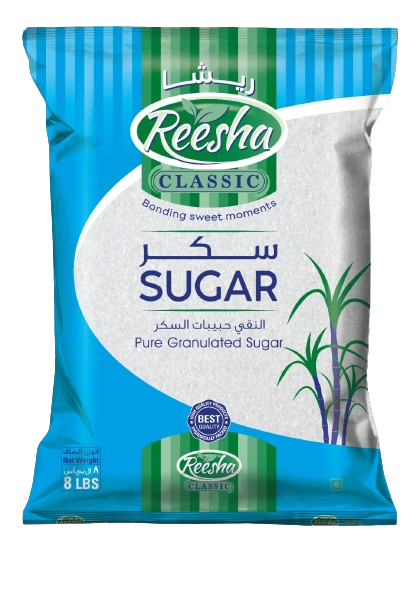 Reesha Sugar Pure Granulated - Shaker 8LBS